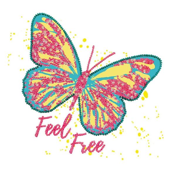 Bead Embroidery Kit Miniart Crafts 33052 Feel Free DIY Handmade Wall Art Decor - Picture 1 of 3